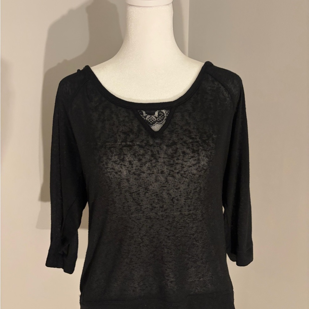 Eyeshadow Black Sheer Blouse